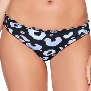 Salt+Cove Leopard Multi ruffles bikini swim bottom